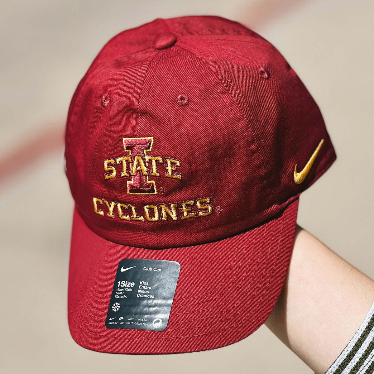 Nike® Youth Iowa State Cyclones Fanwear Cardinal Club Hat