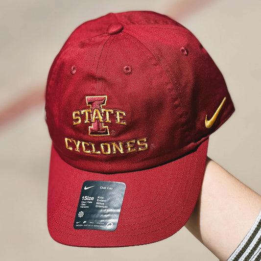 Nike® Youth Iowa State Cyclones Fanwear Cardinal Club Hat