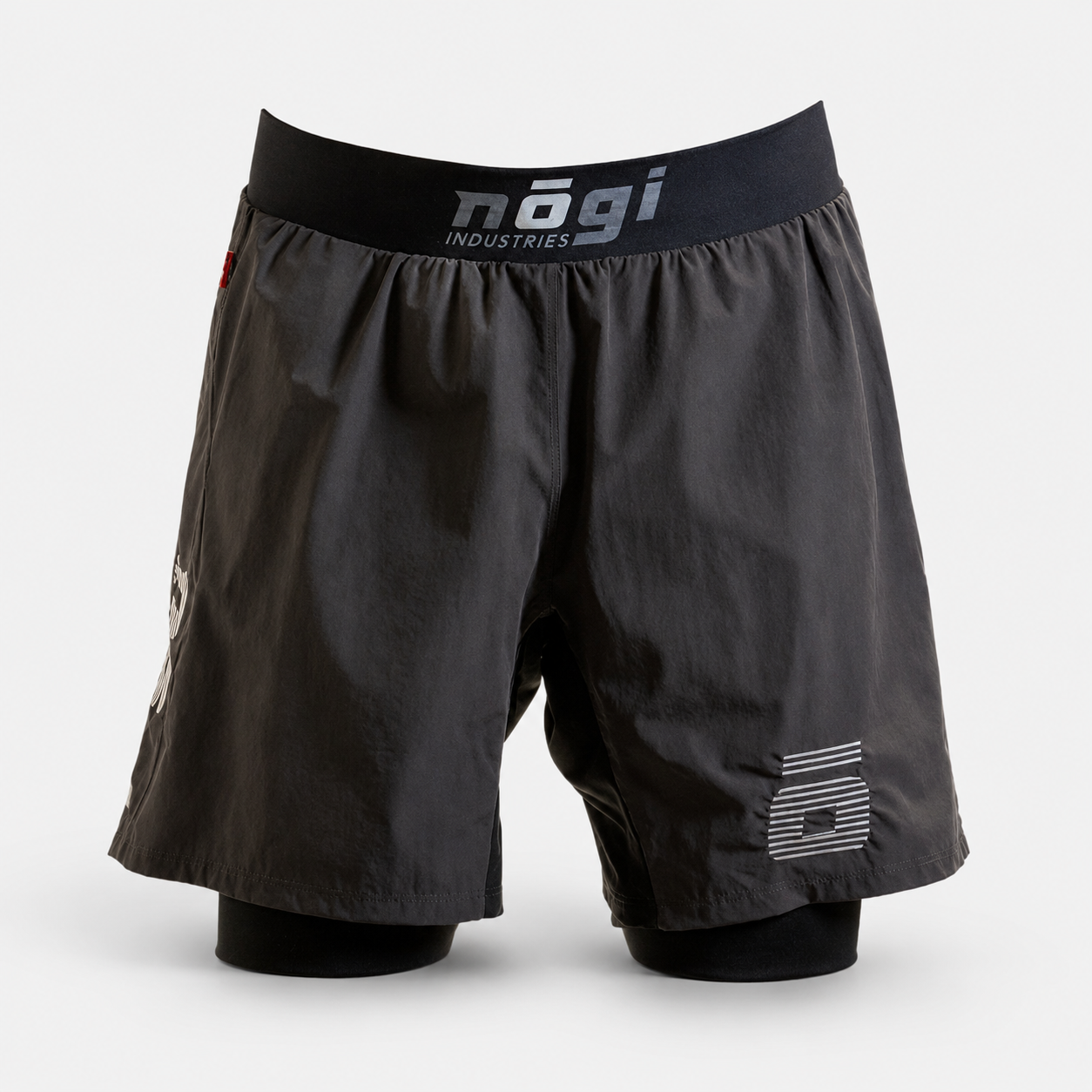 KIDS Ghost Premium Lined Grappling Shorts - New Jersey Gray