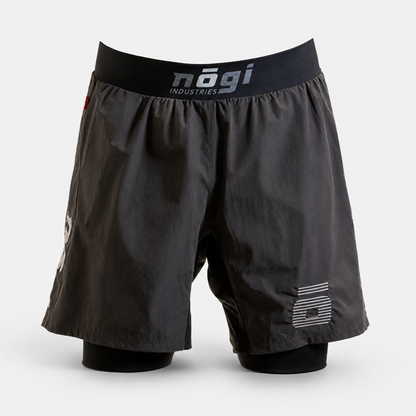 KIDS Ghost Premium Lined Grappling Shorts - New Jersey Gray