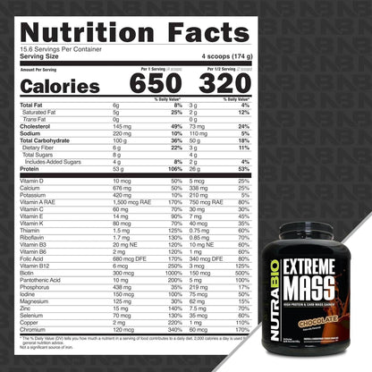 NutraBio Extreme Mass