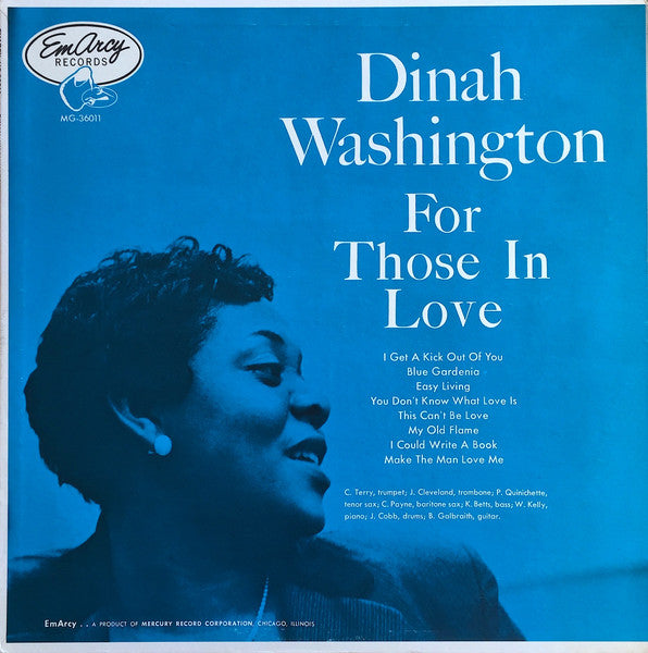 Dinah Washington - For Those In Love (Blk) [180 Gram] (Hol) Vinyl Record