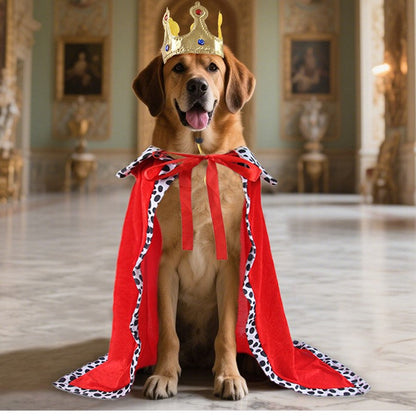 Dog Royal Cape & Crown Set