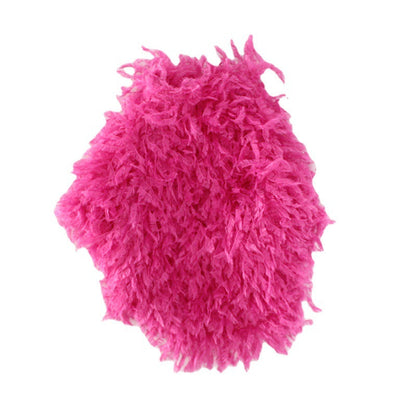 Dog outfit+hat hot pink fur noble lady