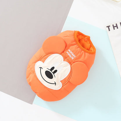 Cartoon Cotton-Padded Dog Vest