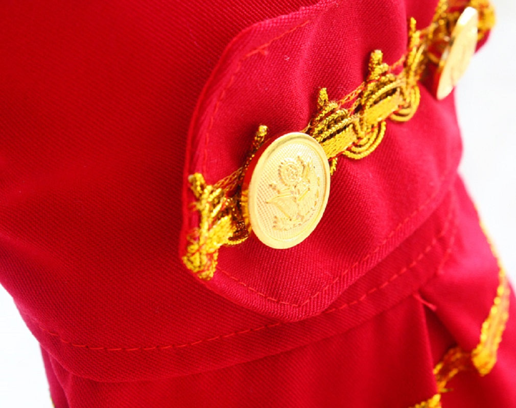 Red French Court Dog Tailcoat Suit