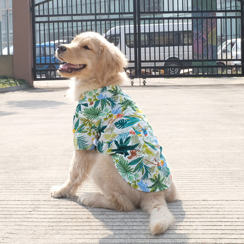 Dog Hawaii beach shirt 3 colors