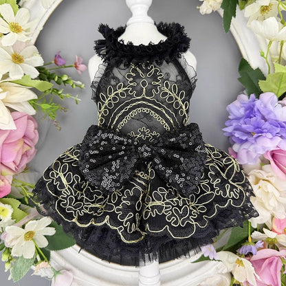 Handmade Princess Puppy Outfit Lace Tutu