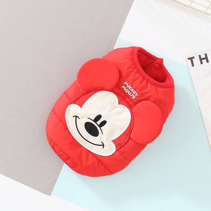 Cartoon Cotton-Padded Dog Vest