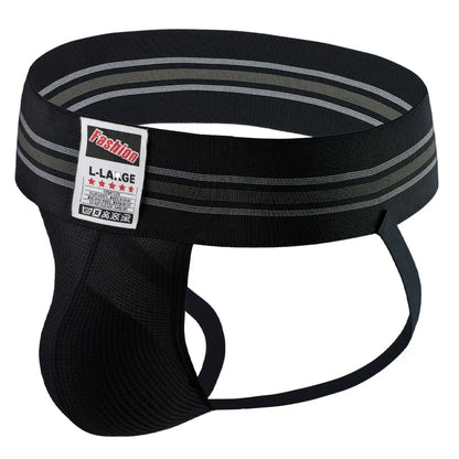 Widened Belt Sexy High Waist Men Double T-Back Sports Waist Jockstrap