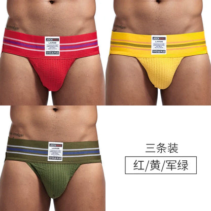 Jockmail Men's Cotton Breathable Jockstrap Male