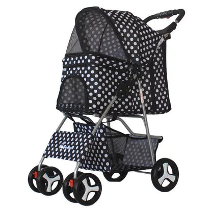 Luxury Foldable Pet Stroller – Breathable & Travel-Friendly