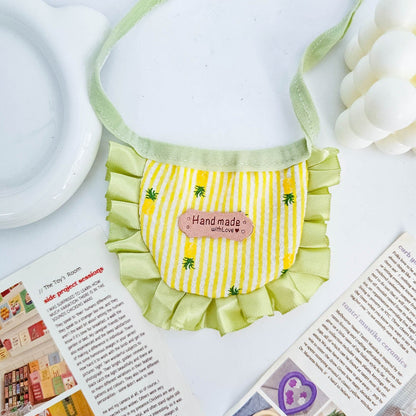 Handmade Cute Pet Bib with Ruffles