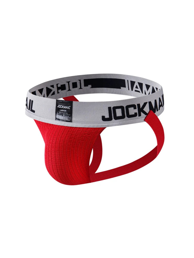 Jockmail Men’s Mesh Breathable Jockstrap Underwear – Sheer Mesh Style