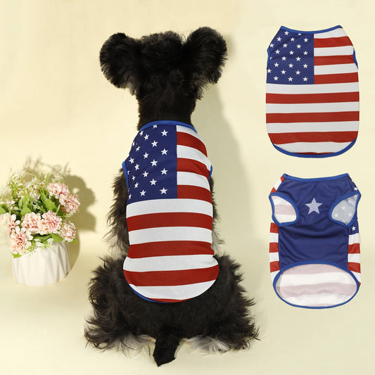 USA Patriotic Dog Tank – Lightweight & Breathable Summer Tee