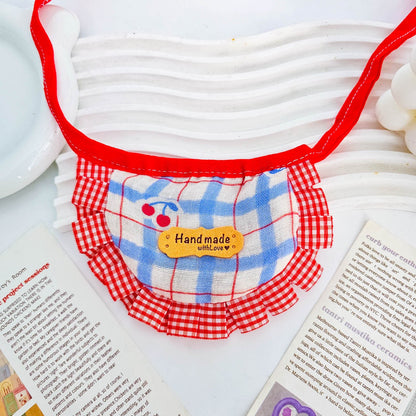 Handmade Cute Pet Bib with Ruffles