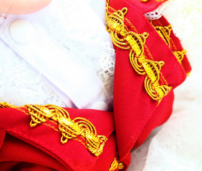 Red French Court Dog Tailcoat Suit