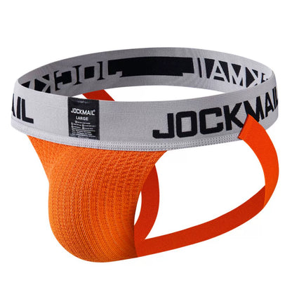 Jockmail Men’s Mesh Breathable Jockstrap Underwear – Sheer Mesh Style