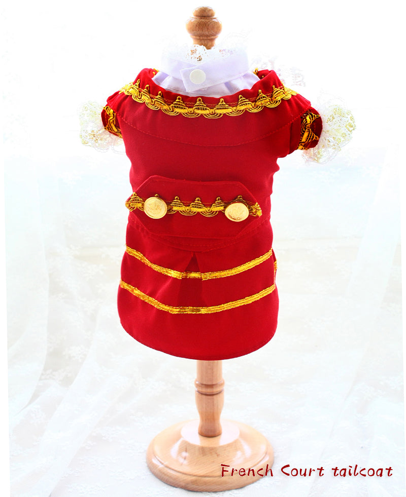 Red French Court Dog Tailcoat Suit