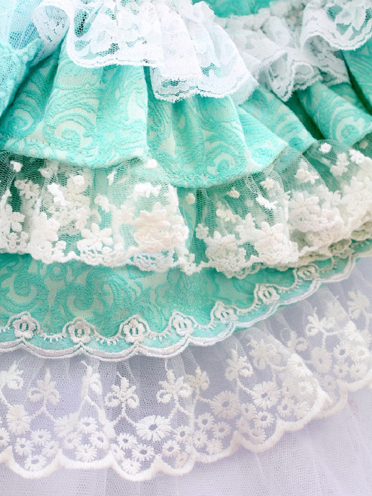 Handmade Luxury Rococo Princess Dog Dress with Crinoline Train – Vintage Royal Pet Gown for Weddings & Photoshoots