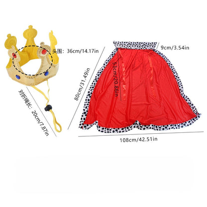 Dog Royal Cape & Crown Set