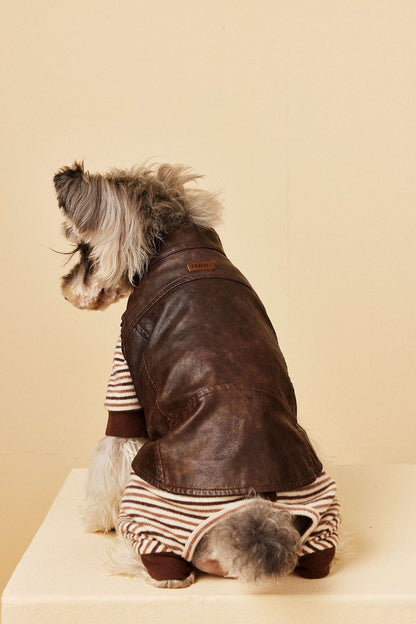Chic Pup Leather Vest Dog Clothing