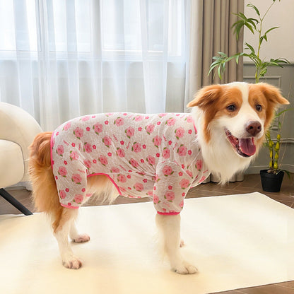 Fruit & Floral Breathable Dog Recovery Pajamas (4 Patterns)