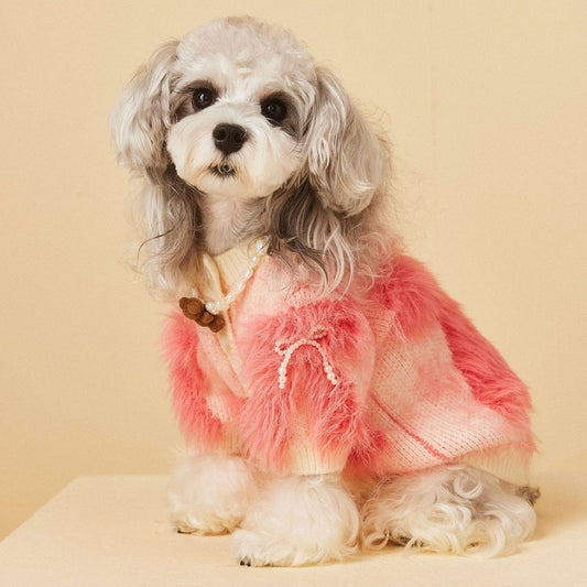 Elegant Pet Sweater Pink Jumper