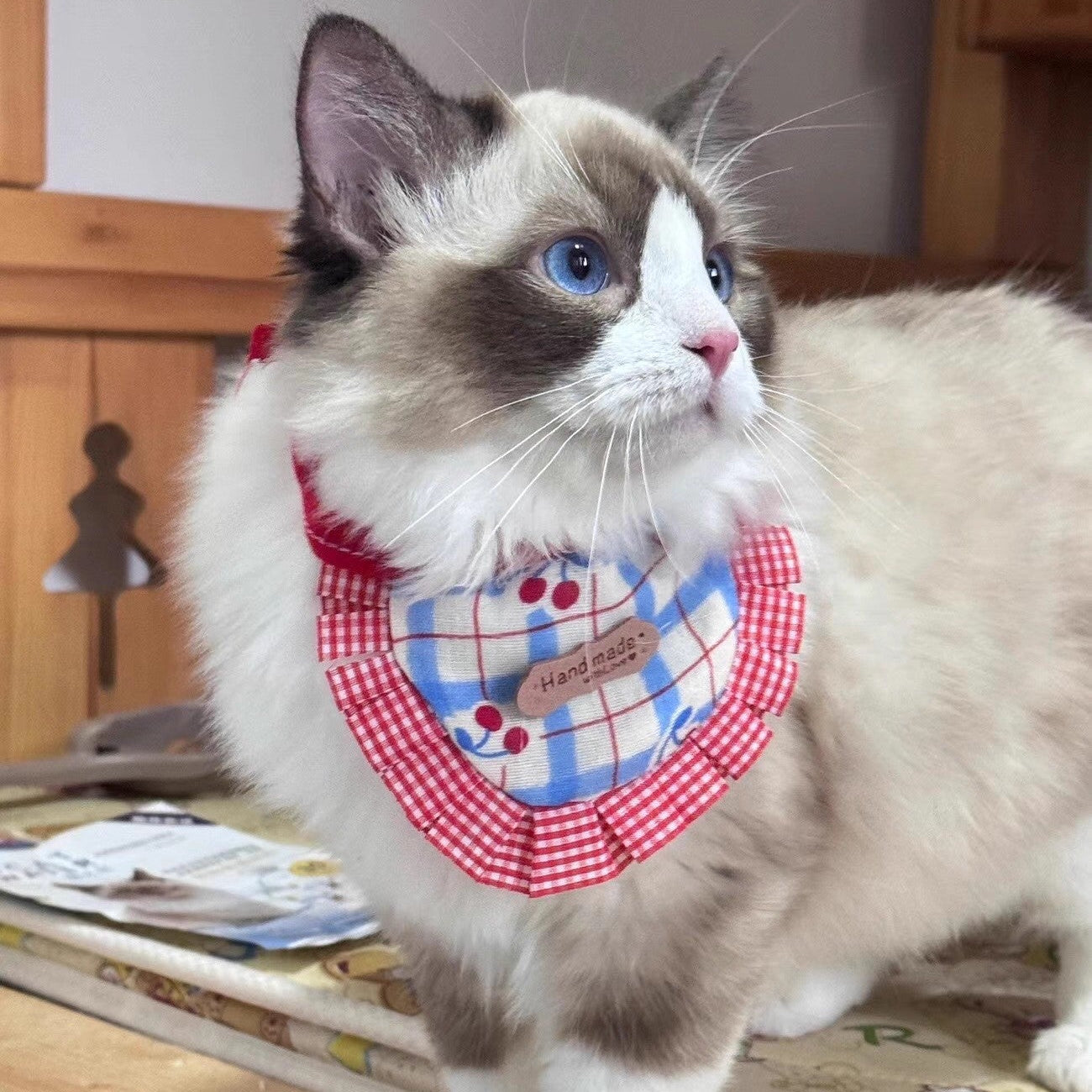 Handmade Cute Pet Bib with Ruffles