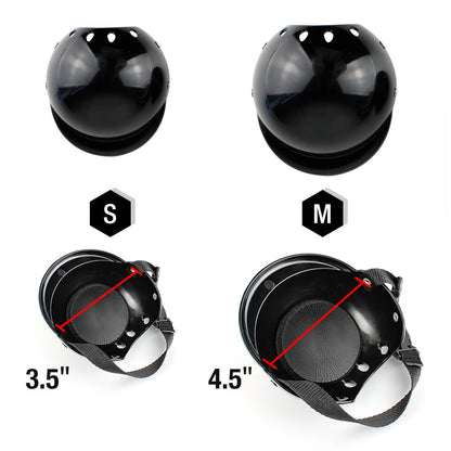 Black Pet Bike Helmet with Chin Strap
