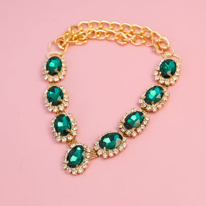 Dog Necklace Gem – Adjustable Gold Chain