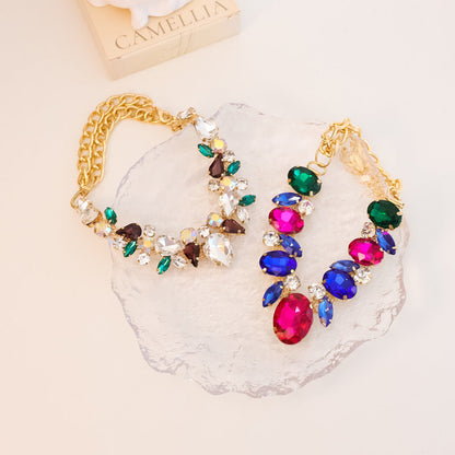 Dog Necklace Gem – Adjustable Gold Chain