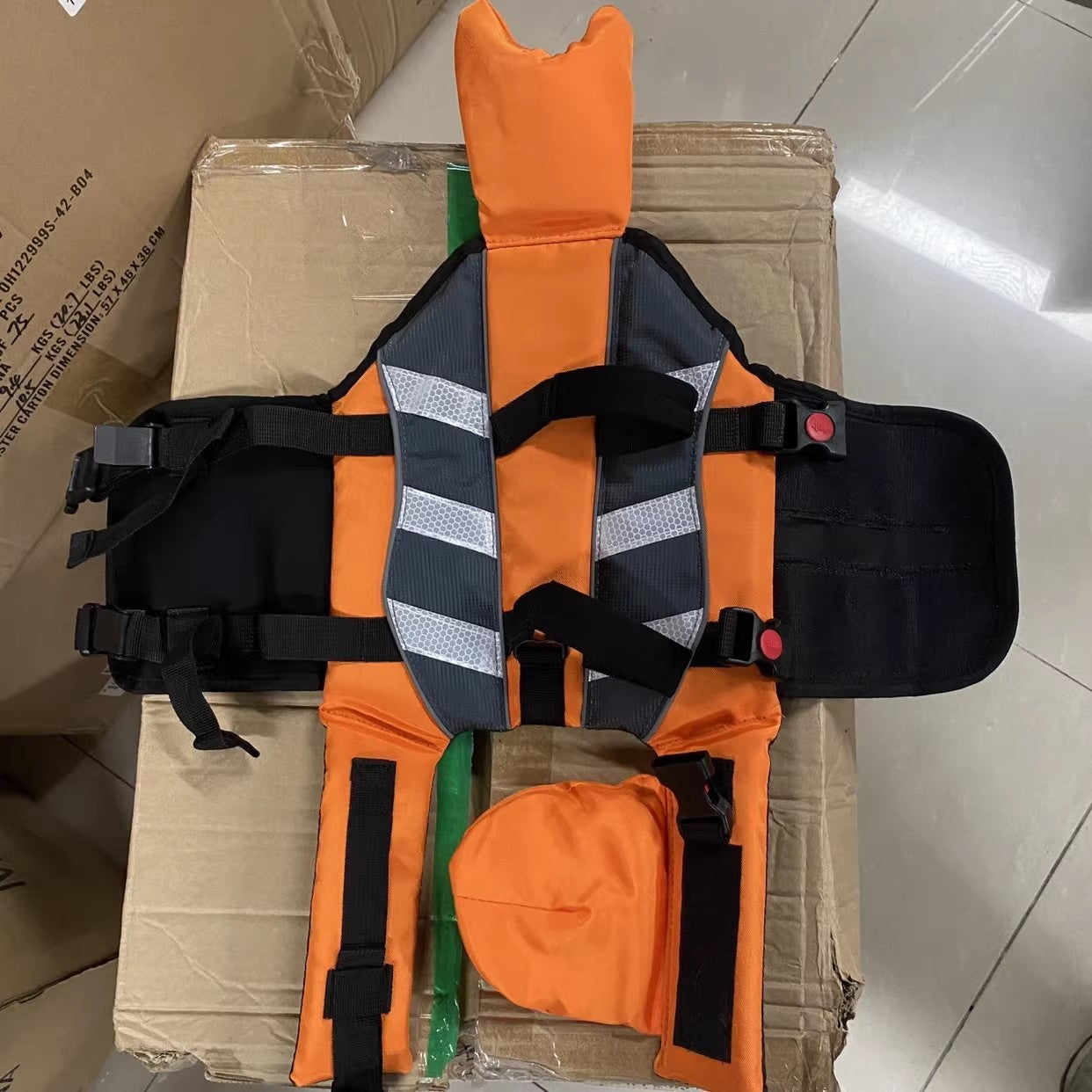 Dog Life Jacket with Rescue Handle & Reflective Strips