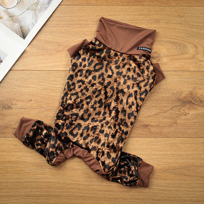 Leopard Dog Pajamas – Soft, Stretchy & Stylish Sleepwear