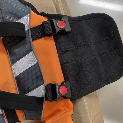 Dog Life Jacket with Rescue Handle & Reflective Strips