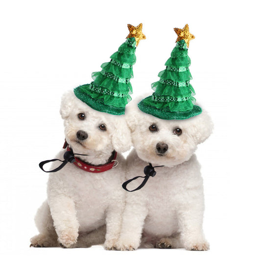 Christmas tree hat for dogs