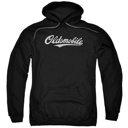 Oldsmobile Oldsmobile Cursive Logo Mens Hoodie Black