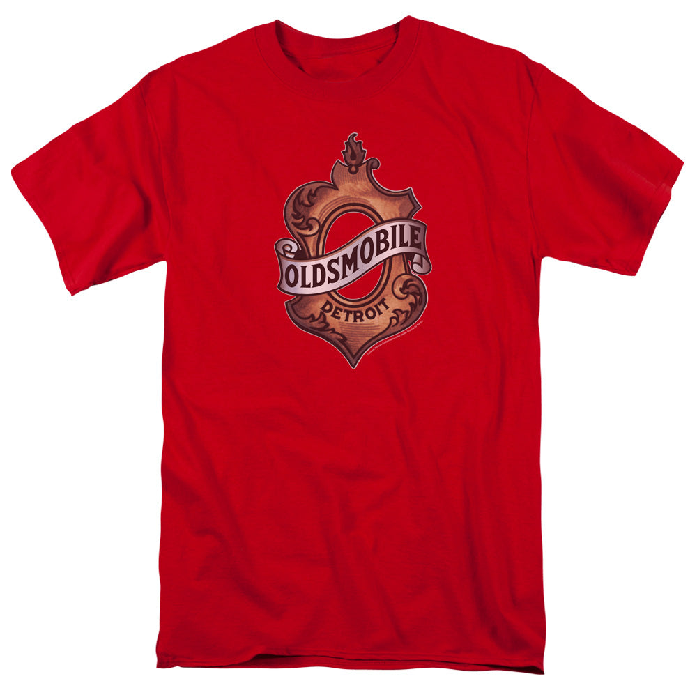 Oldsmobile Detroit Emblem Mens T Shirt Red Officially Licensed