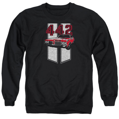 Oldsmobile 442 Mens Crewneck Sweatshirt Black