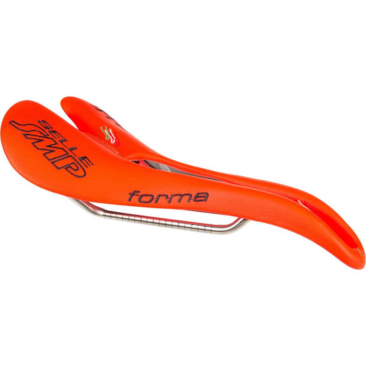 Selle SMP Forma Saddle with Steel Rails (Orange)