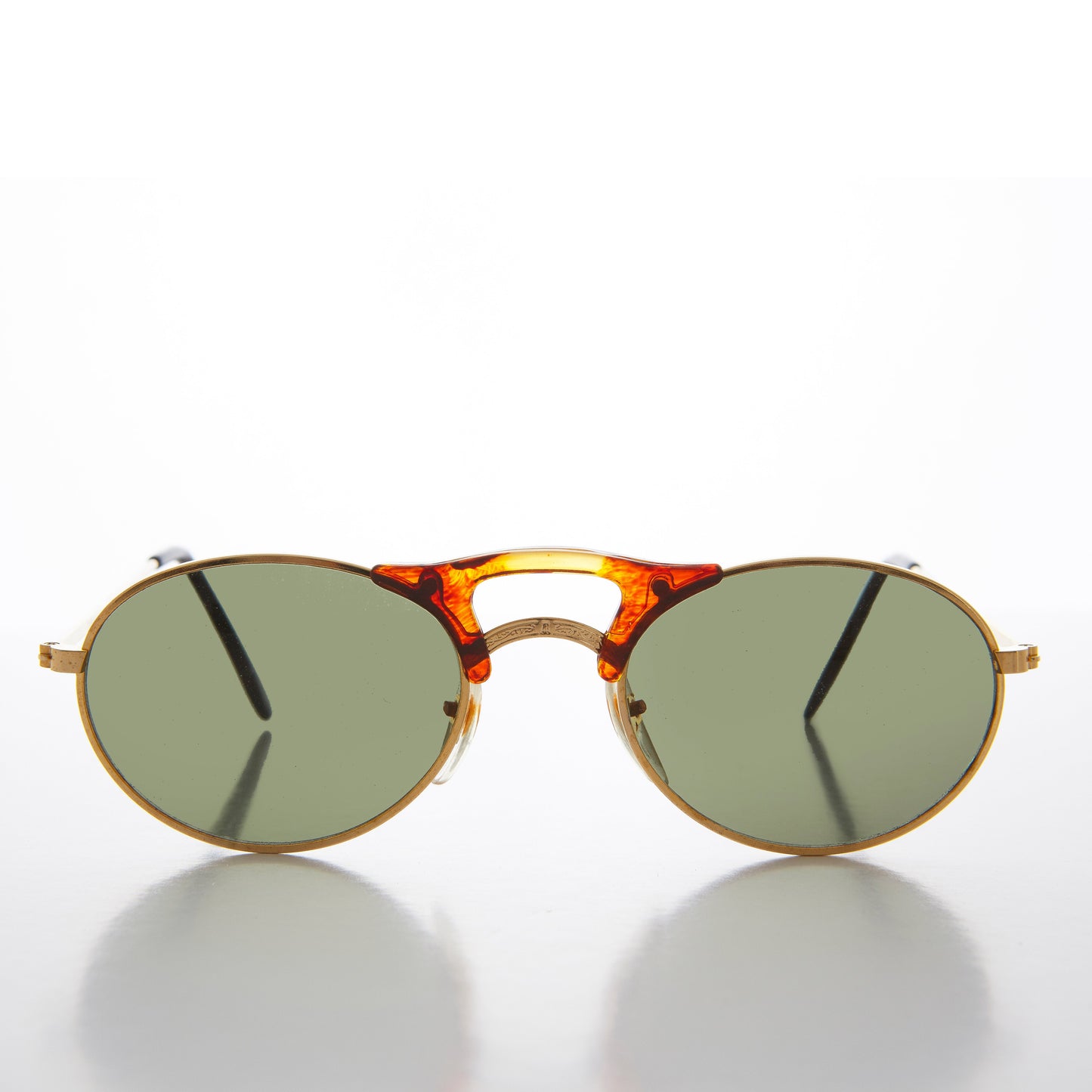 Small Oval Combination Frame Vintage Sunglasses - Orpheus