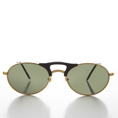 Small Oval Combination Frame Vintage Sunglasses -  Orpheus