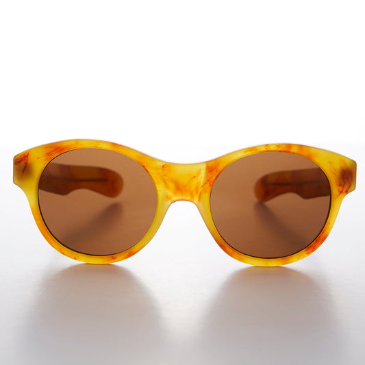 Classic Pantos Round Sunglass with Paddle Temples - Otto