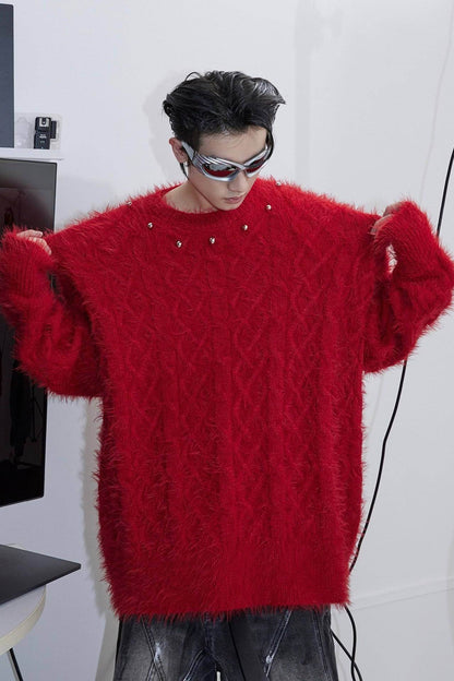 Oversized Solid Color Sweater – Cozy & Relaxed Knit Top