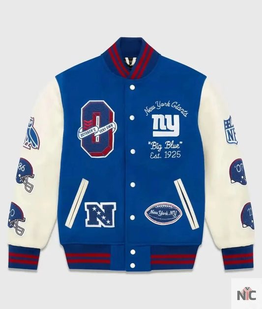 OVO New York Giants Varsity Jacket