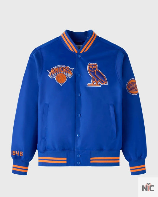 OVO X NBA New York Knicks Varsity Jacket