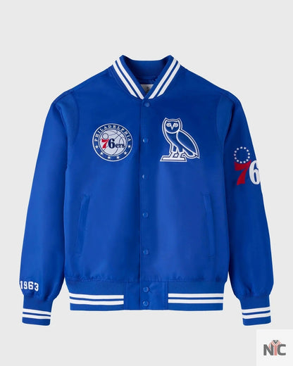 OVO X NBA Philadelphia 76ers Varsity Jacket