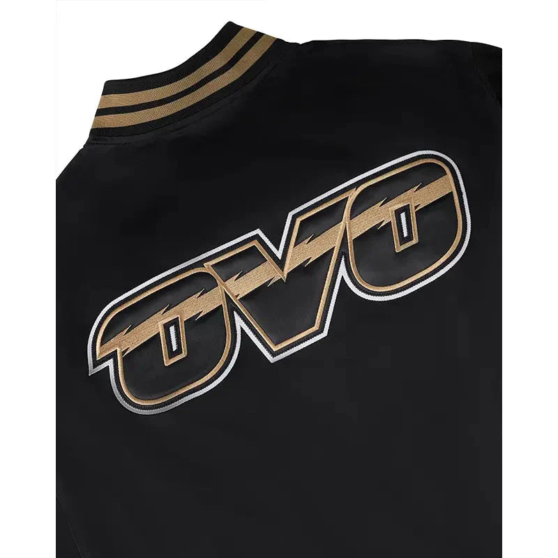 OVO x NBA Toronto Raptorst Satin Varsity Jacket