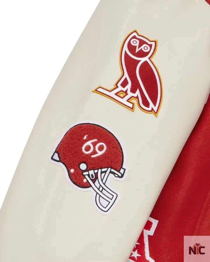 OVO x NFL Kansas City Chiefs Varsity Jacket