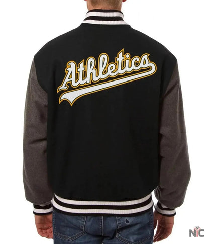 Oakland Athletics Letterman Wool Jacket
